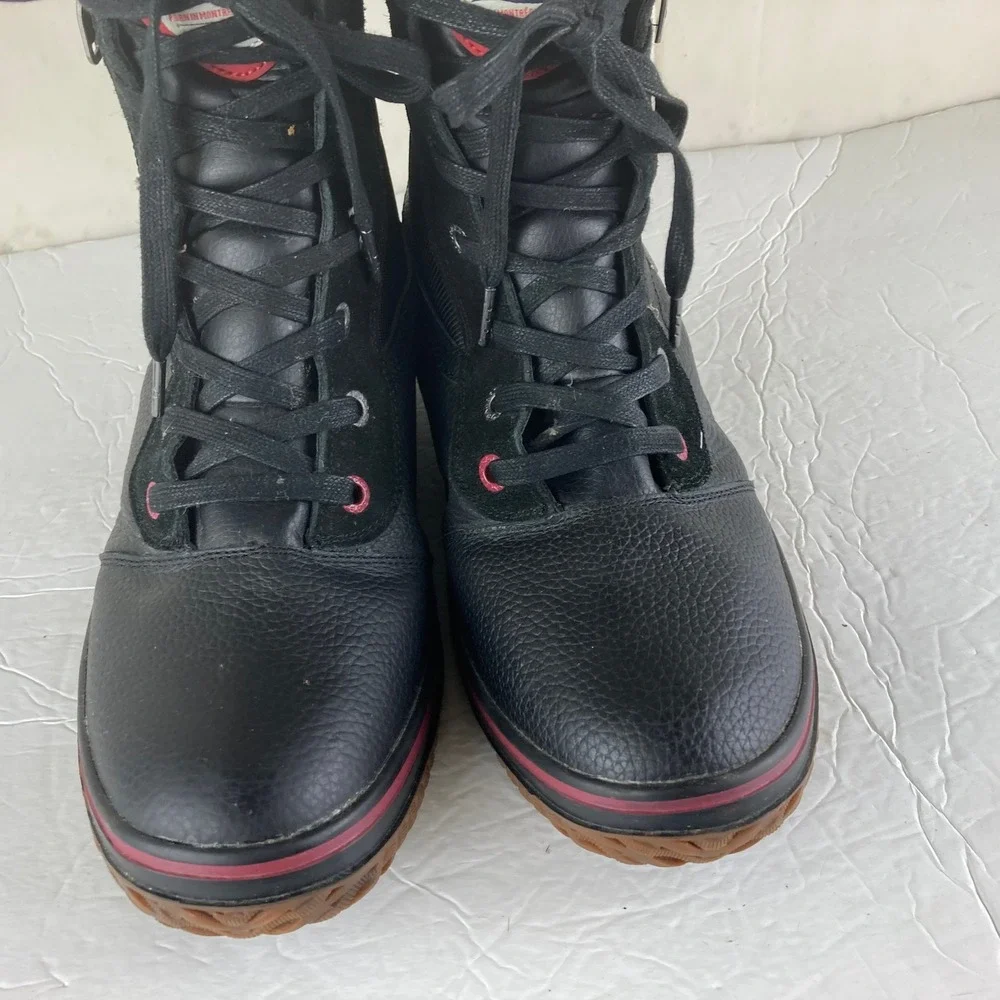 Pajar Canada Tour Winter Boots Mens 12-12.5 Black Waterproof Leather Suede Snow
